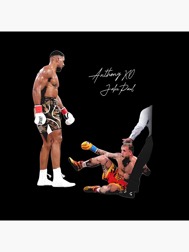 Anthony Joshua Vs Jake Paul Throw Pillow - Image 2