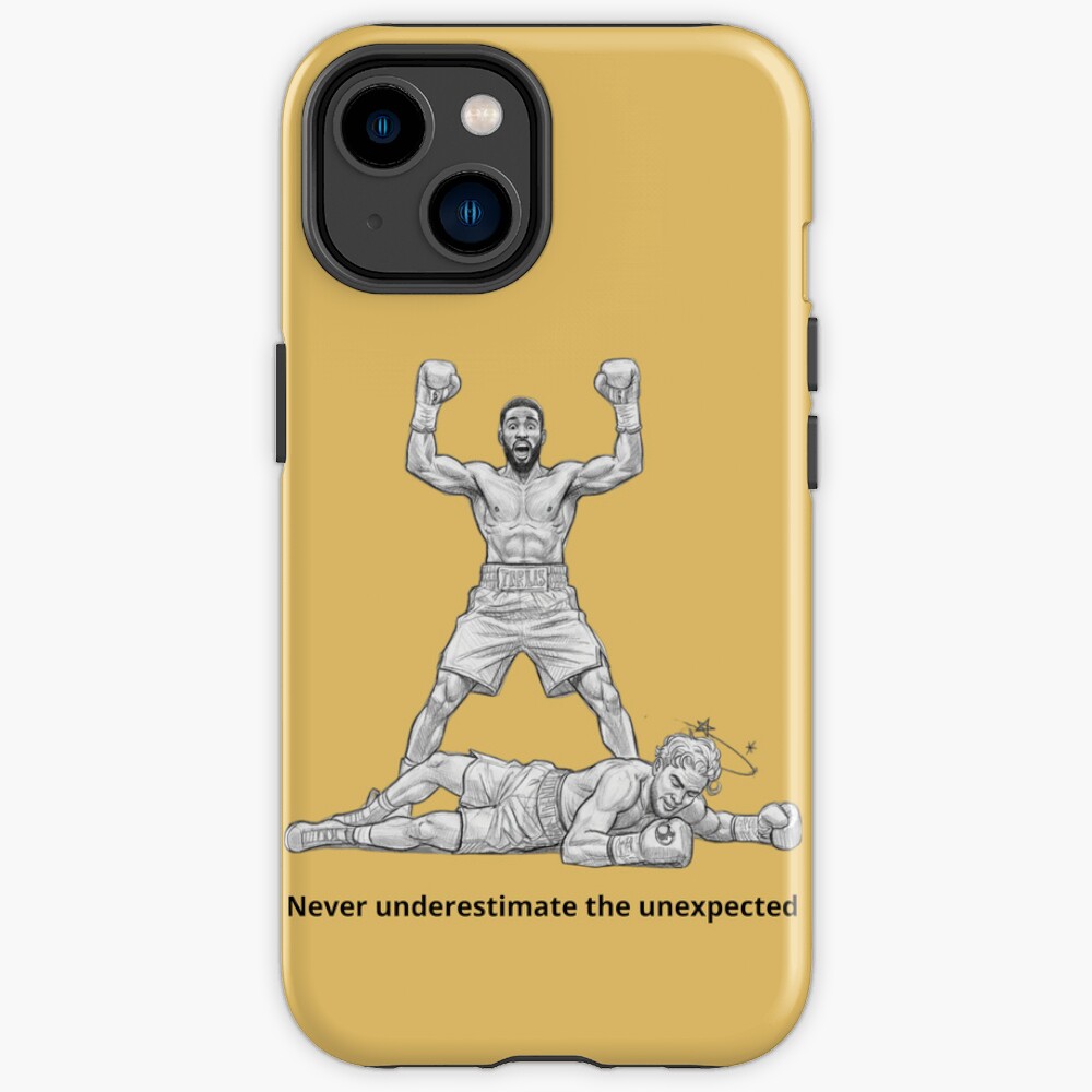 Jake Paul Vs Anthony Joshua Hand Drawn Boxing Sketch Art Iphone Case