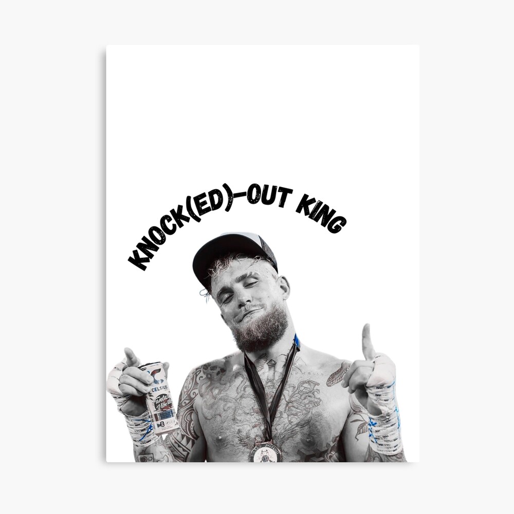Jake Paul Knock Out Design Boxing Poster