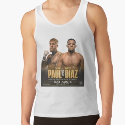 Jake Paul Vs Nate Diaz Boxing Fight Poster Tank Top