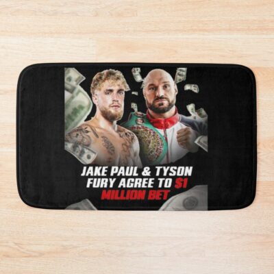 Jake Paul Vs Tyson Fury Bath Mat