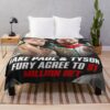 Jake Paul Vs Tyson Fury Throw Blanket