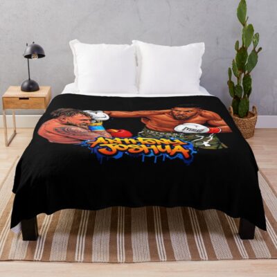 Jake Paul Vs Anthony Joshua Boxing Throw Blanket