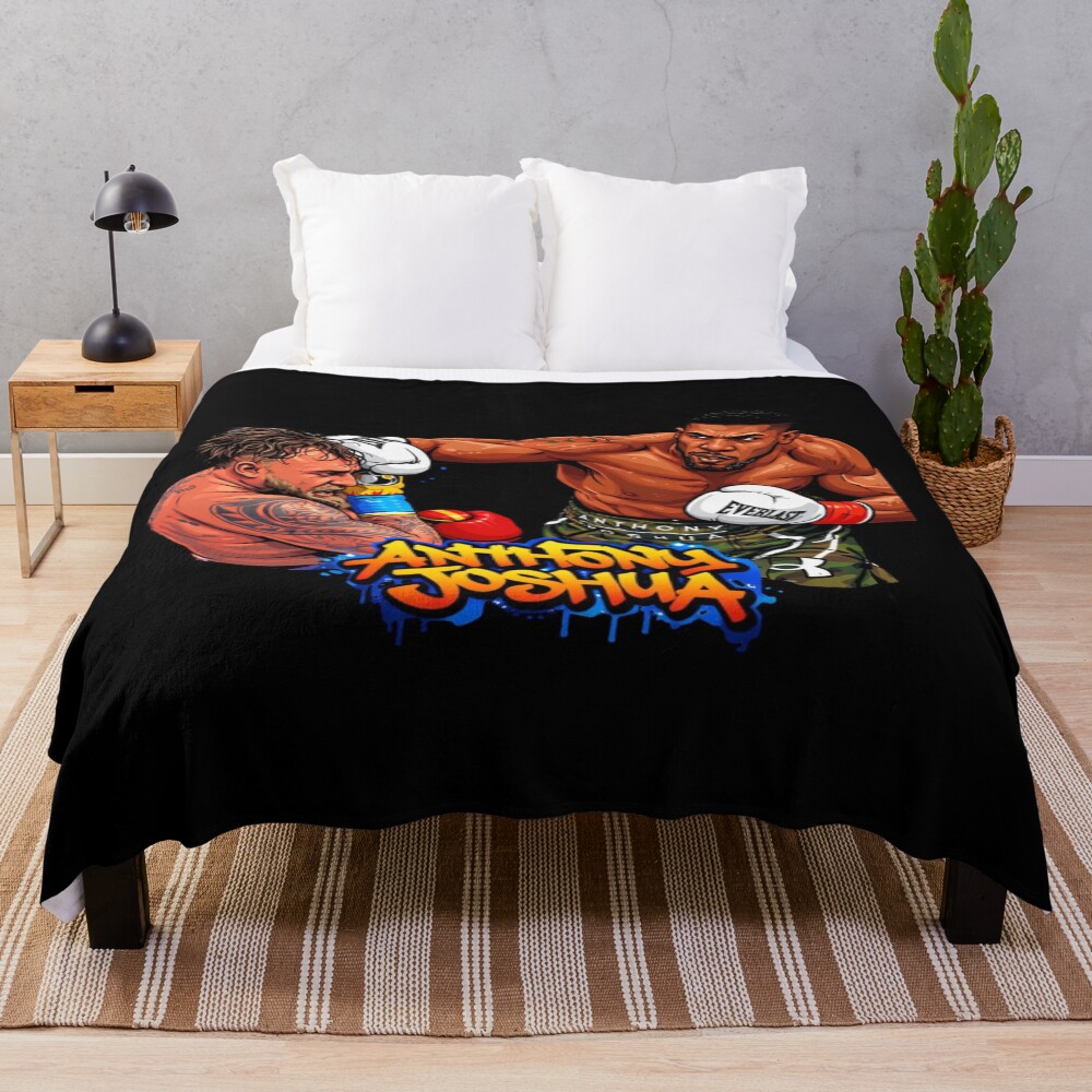 Jake Paul Vs Anthony Joshua Boxing Throw Blanket