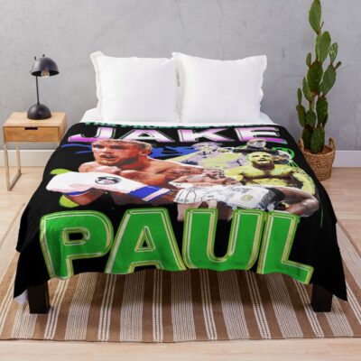 Jake Paul The Problem Child Boxing Throw Blanket