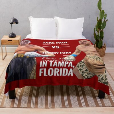Jake Paul Vs Tommy Fury Throw Blanket