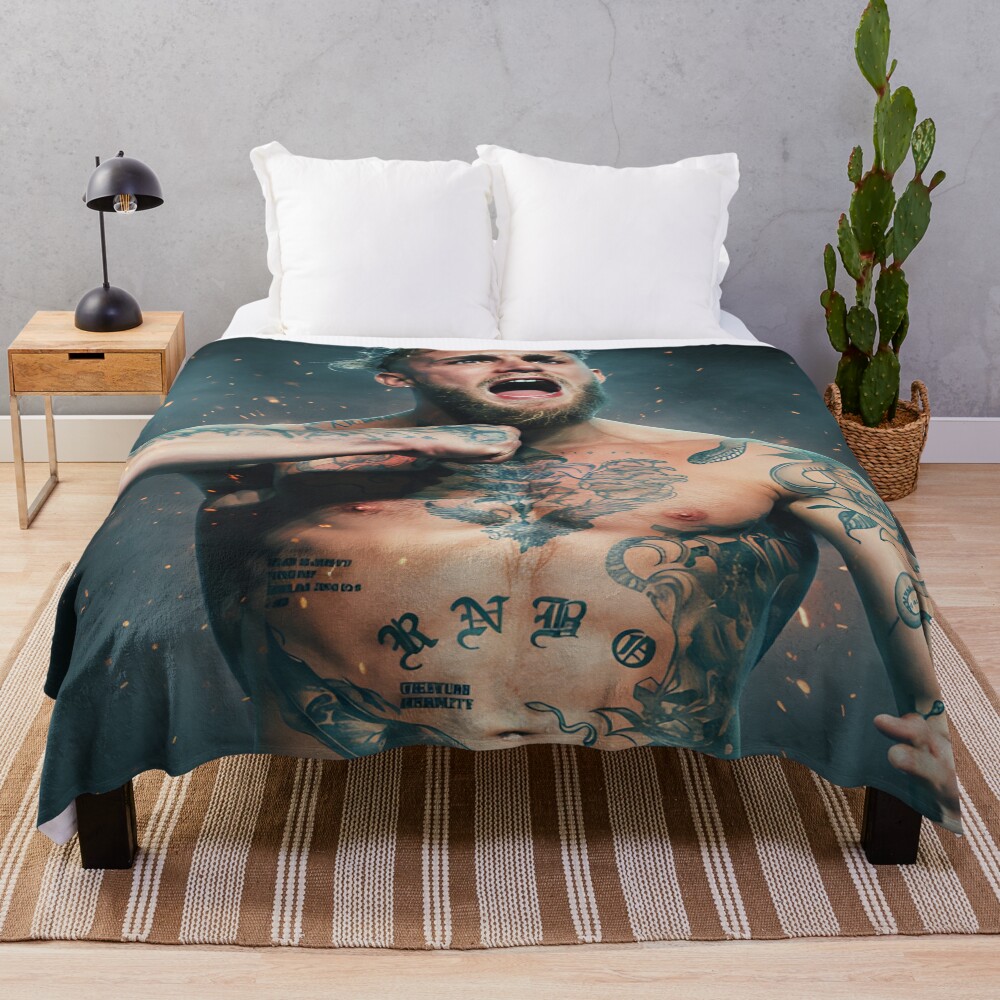 Problem Child Fight Poster Throw Blanket