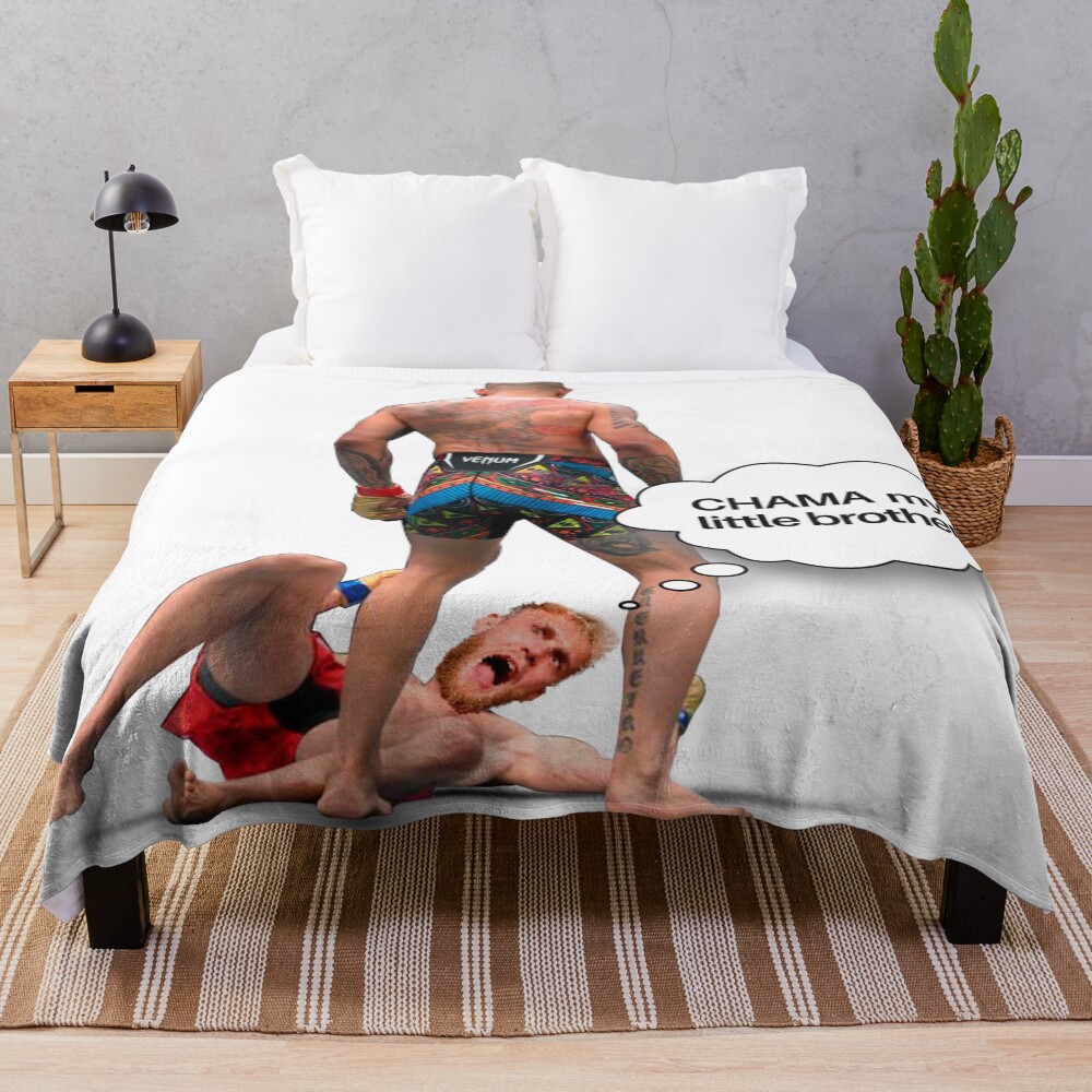 Alex Pereira Vs Jake Paul Meme Throw Blanket