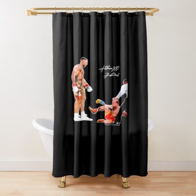 Anthony Joshua And Jake Paul Shower Curtain