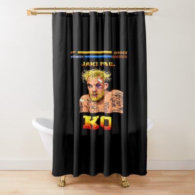 Jake Paul Ko Fight Games Boxing Shower Curtain