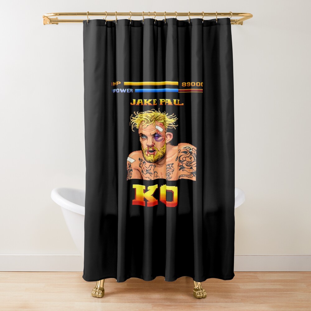 Jake Paul Ko Fight Games Boxing Shower Curtain