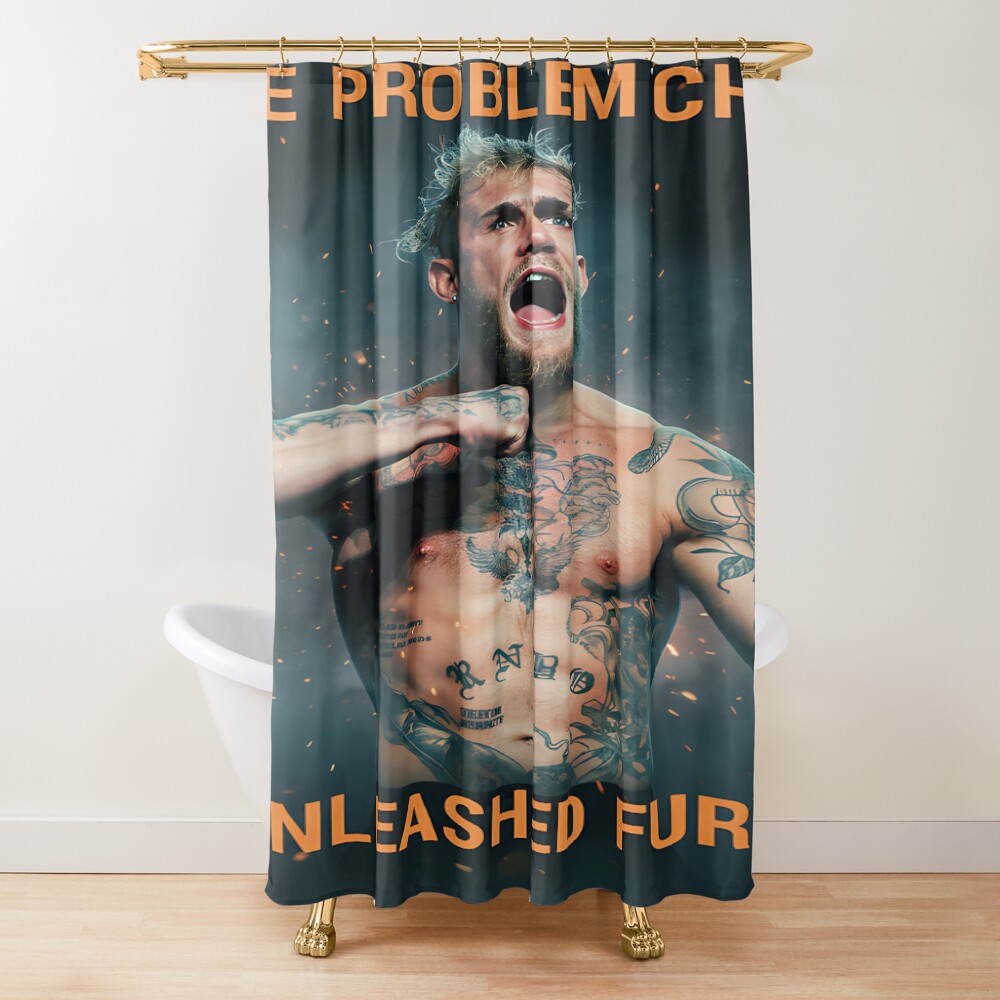 Problem Child Fight Poster Shower Curtain