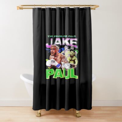 Jake Paul 90s Style Shower Curtain