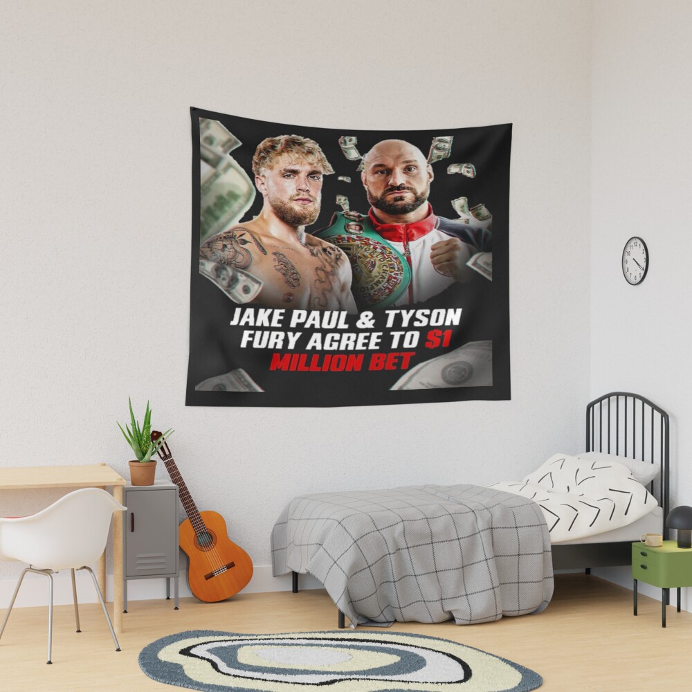 Jake Paul Vs Tyson Fury Tapestry