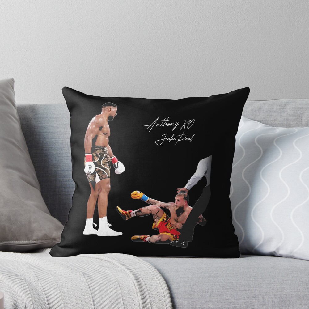Anthony Joshua Vs Jake Paul Throw Pillow