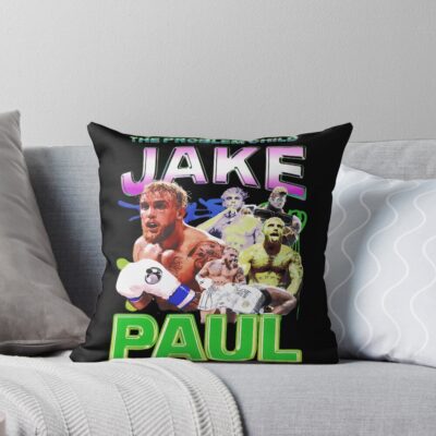 Jake Paul The Problem Child Boxing Throw Pillow