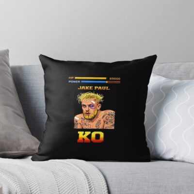 Jake Paul Ko Fight Games Boxing Throw Pillow