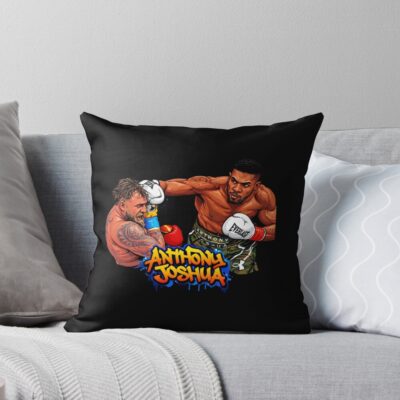 Jake Paul Vs Anthony Joshua Boxing Throw Pillow